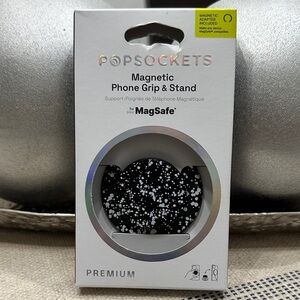 PopSocket Black and White Speckled Magnetic Phone Grip